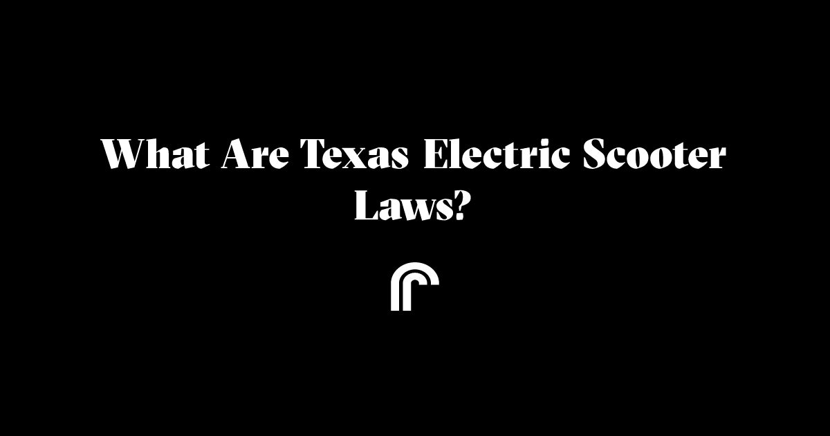 What are Texas electric scooter laws? Ride Review